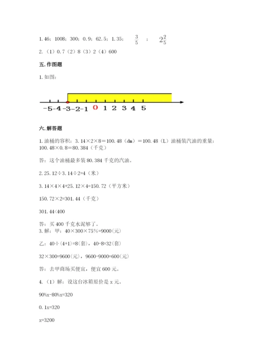 北师大版小学数学六年级下册期末检测试题（全优）.docx