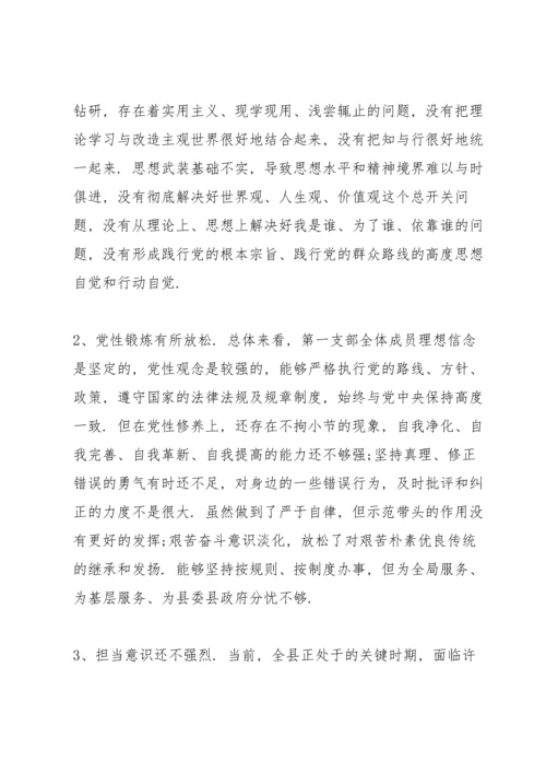 党支部查摆问题及整改措施范文十篇.docx