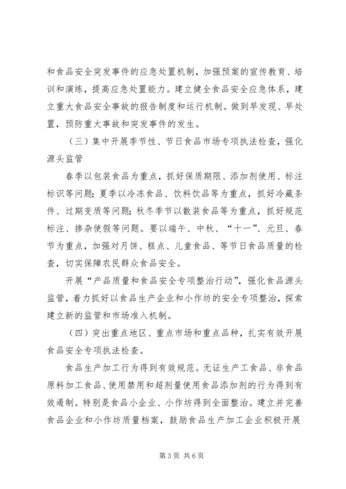 质监局食品安全检测体系建设实施方案[精选5篇].docx