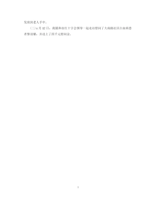 精编之红十字会的活动总结范文.docx
