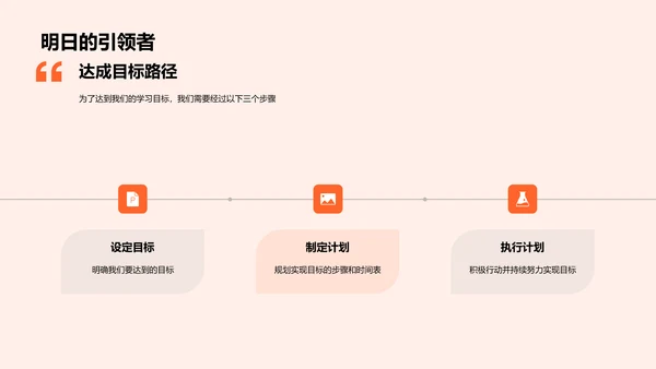 新学期学习规划PPT模板