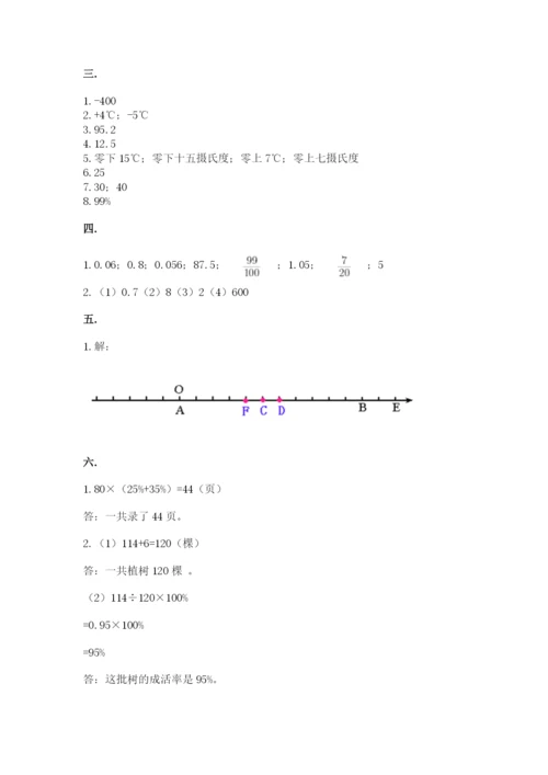 最新苏教版小升初数学模拟试卷含答案（考试直接用）.docx