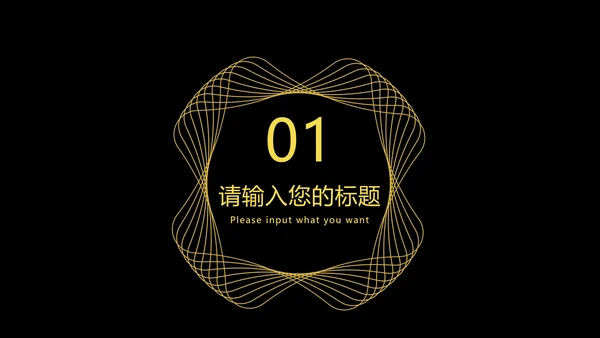 高级黑金工作总结汇报PPT模板