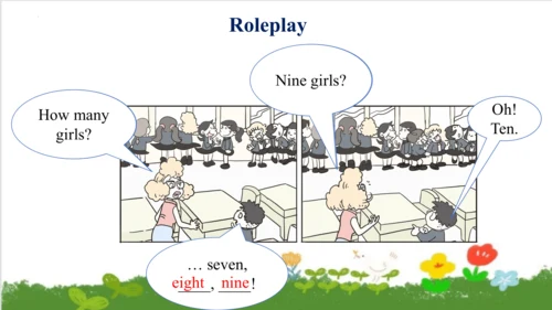 Module5 Unit 2 Nine girls  课件 (共44张PPT)