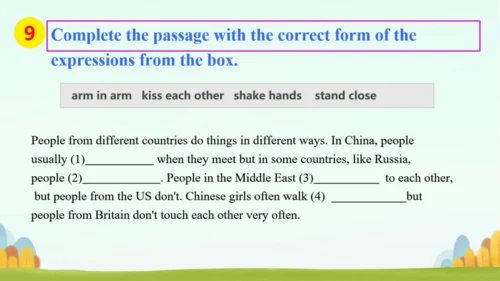 外研版七下Revision module B