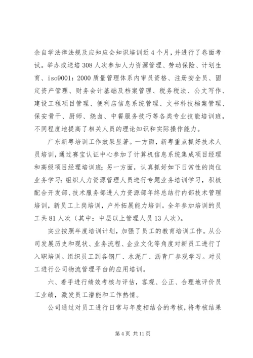 人力资源部年终总结.docx