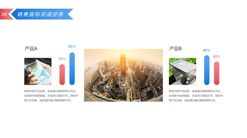 2019简约大气销售部年终工作总结汇报PPT模板