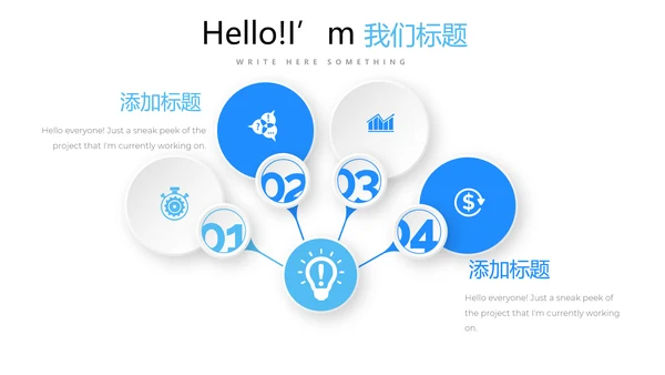 蓝色简约医药代表述职报告动态PPT