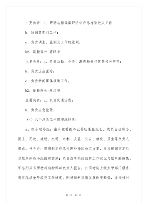 2022乡镇年度应急演练计划.docx