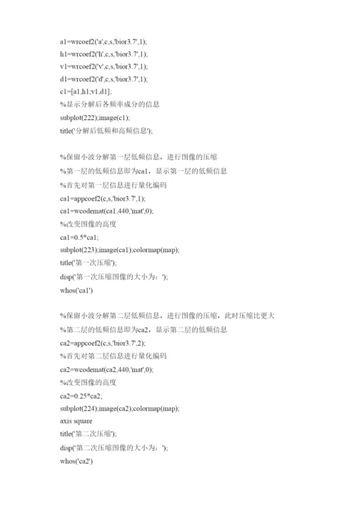 毕业论文基于小波变换的数字图像处理.docx