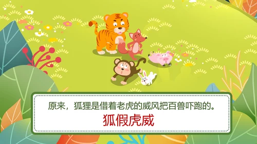 二年级语文《狐假虎威》PPT模板