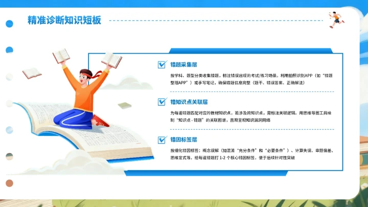 蓝色卡通风格国考冲刺PPT模板