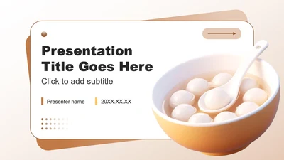 棕黄色简约风立冬习俗与文化介绍PPT主题模板