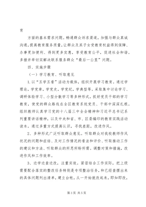 党的群众路线教育活动实施方案.docx