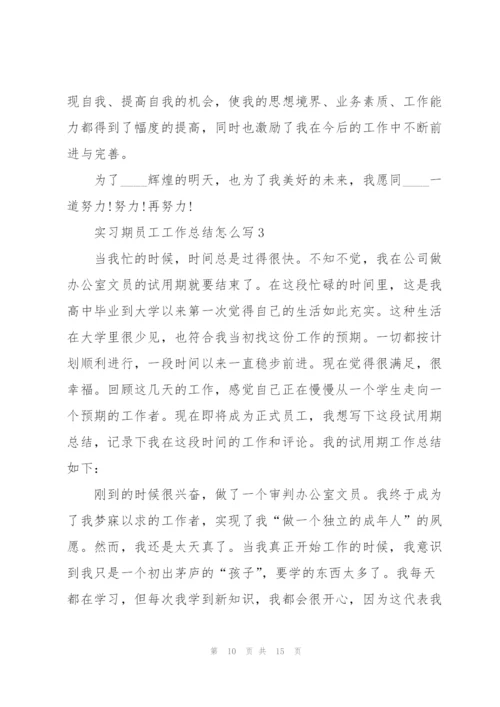 实习期员工工作总结怎么写5篇.docx