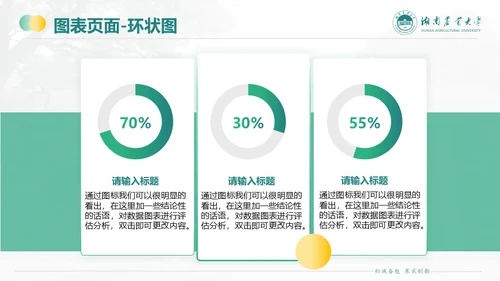 湖南农业大学毕业课题答辩通用PPT模板