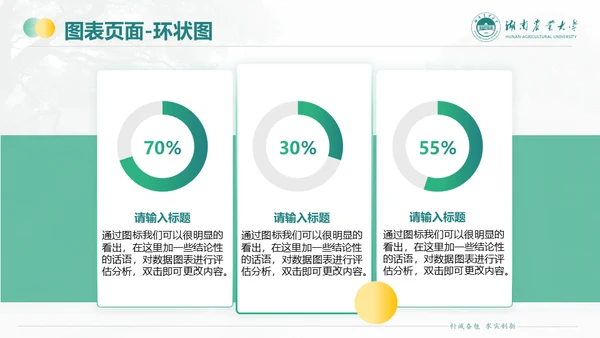 湖南农业大学毕业课题答辩通用PPT模板