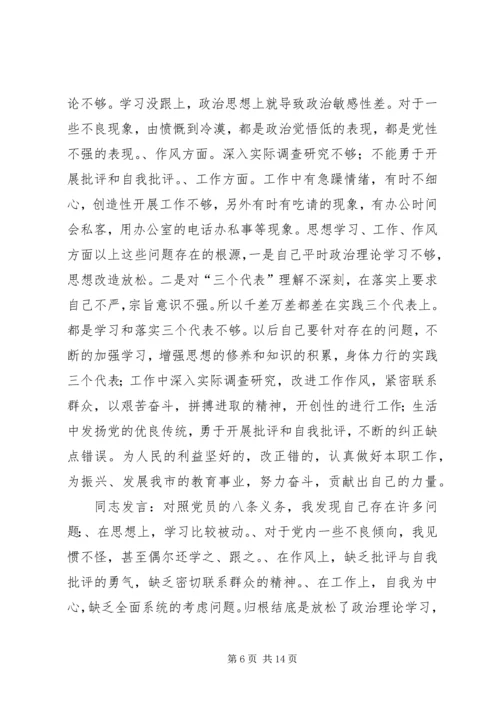 机关第二党支部关于召开专题组织生活会情况的报告 (5).docx