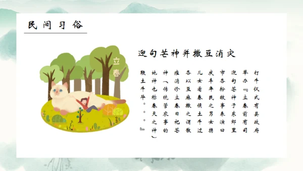 春风杨柳立春柳枝柳树通用PPT模板