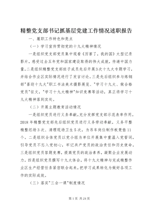 4精整党支部书记抓基层党建工作情况述职报告.docx