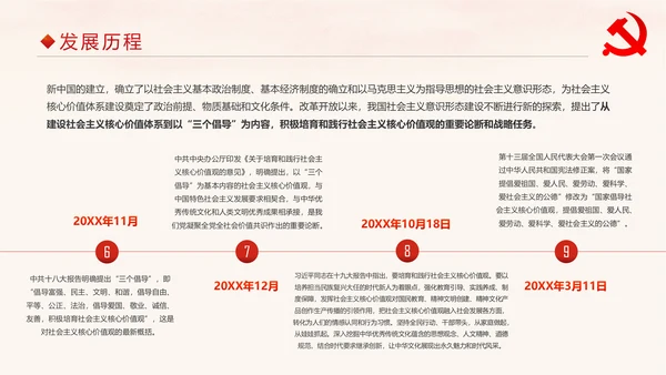 学习解读社会主义核心价值观PPT模板
