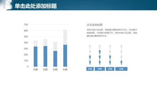 蓝色简约商务风房地产工作汇报通用PPT模板
