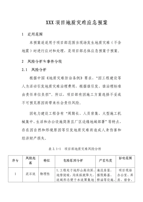 地质灾害应急专题预案.docx