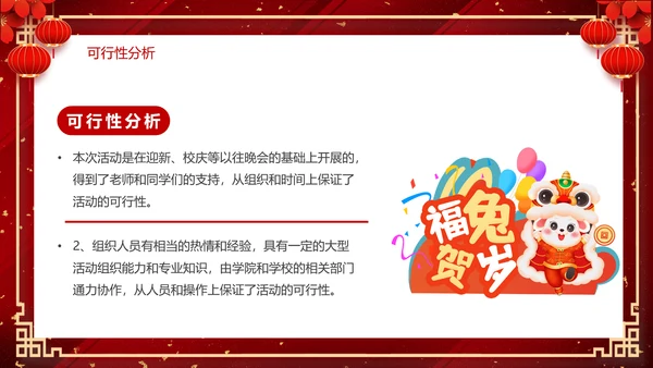 2023兔年元旦联会元旦联欢晚会活动策划PPT