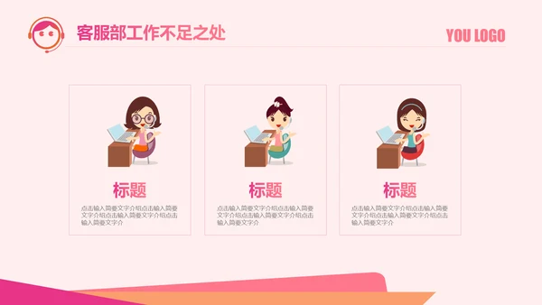 客服部经理年终工作总结汇报ppt模板