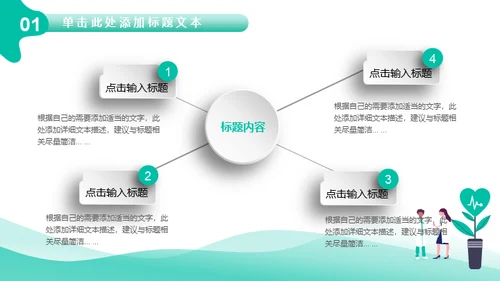 医疗机构医生工作汇报通用PPT模板