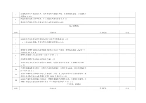 汽车加油站安全评价检查表.docx