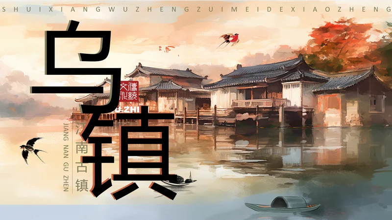 乌镇旅游PPT模板