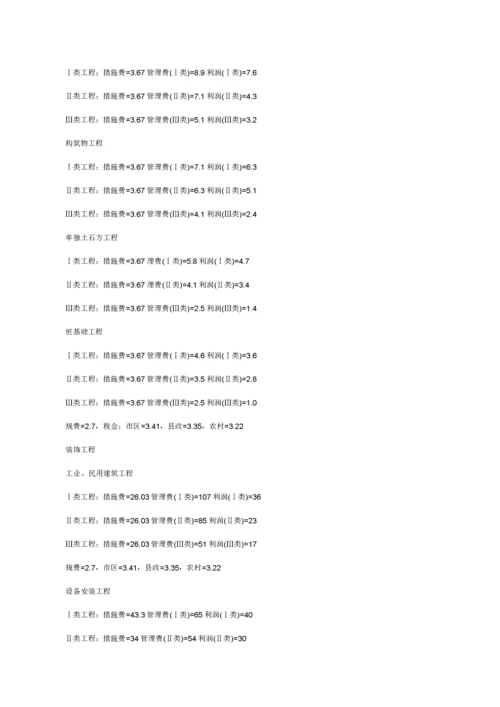 山东省工程类别划分及取费标准.docx