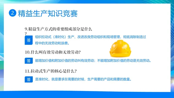 精益生产知识竞赛PPT模板