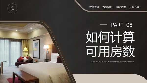 黑金商务酒店收益管理PPT模板酒店管理