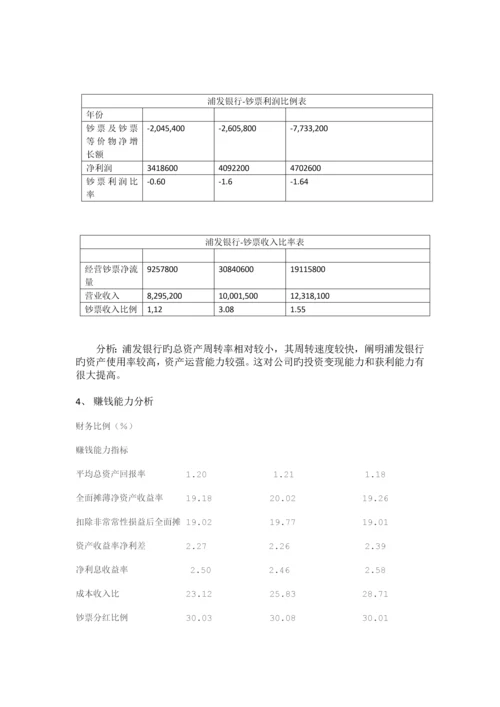 浦发银行资产负债表分析.docx