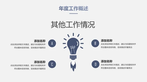 稳重大气工作总结汇报PPT模板