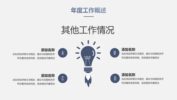 稳重大气工作总结汇报PPT模板