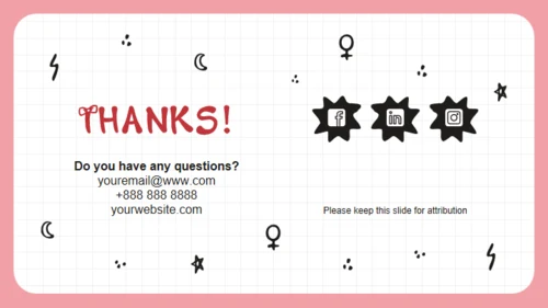 女孩力量卡通人物通用PPT模板