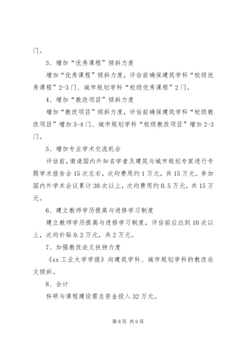 建筑与城市规划专业评估调研报告 (3).docx