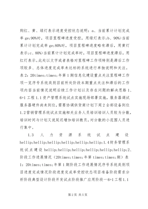 公司信息化工作简报.docx