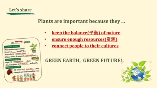 2024年外研版七年级英语上册Unit 6 The power of plants Presenti