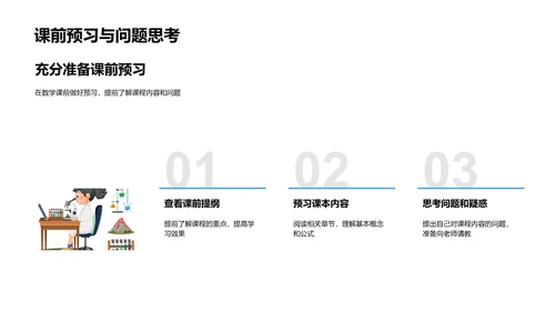 数学学习提效报告PPT模板