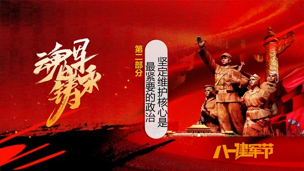 建军节解放军PPT课件