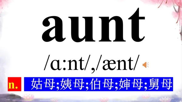 Unit 2 This is my sister词汇学习课件【 图文+内嵌单词音频版】