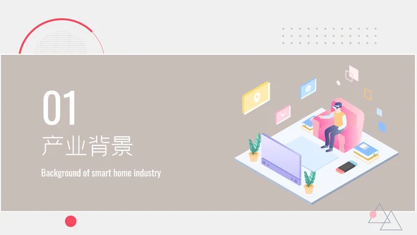扁平智能家居可行性研究报告ppt模板