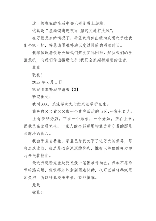 家庭困难补助申请书怎么写.docx