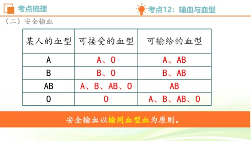 人教七下 生物圈中的人 生物期中复习考点梳理+真题体验（考点全覆盖）(共88张PPT)