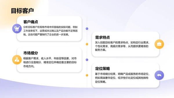 紫色渐变风创新创业计划书PPT模板