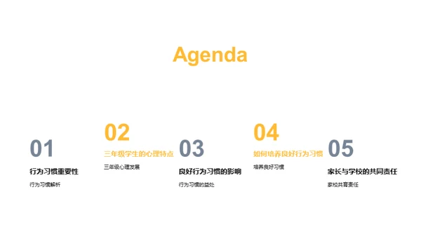 塑造三年级行为习惯